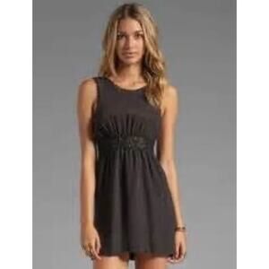 Stone Cold Fox Little Black Mini Dress with Crochet Waist Size 2 fits like a 4-6